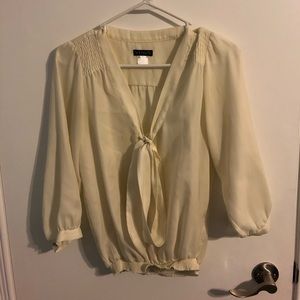 Cream blouse